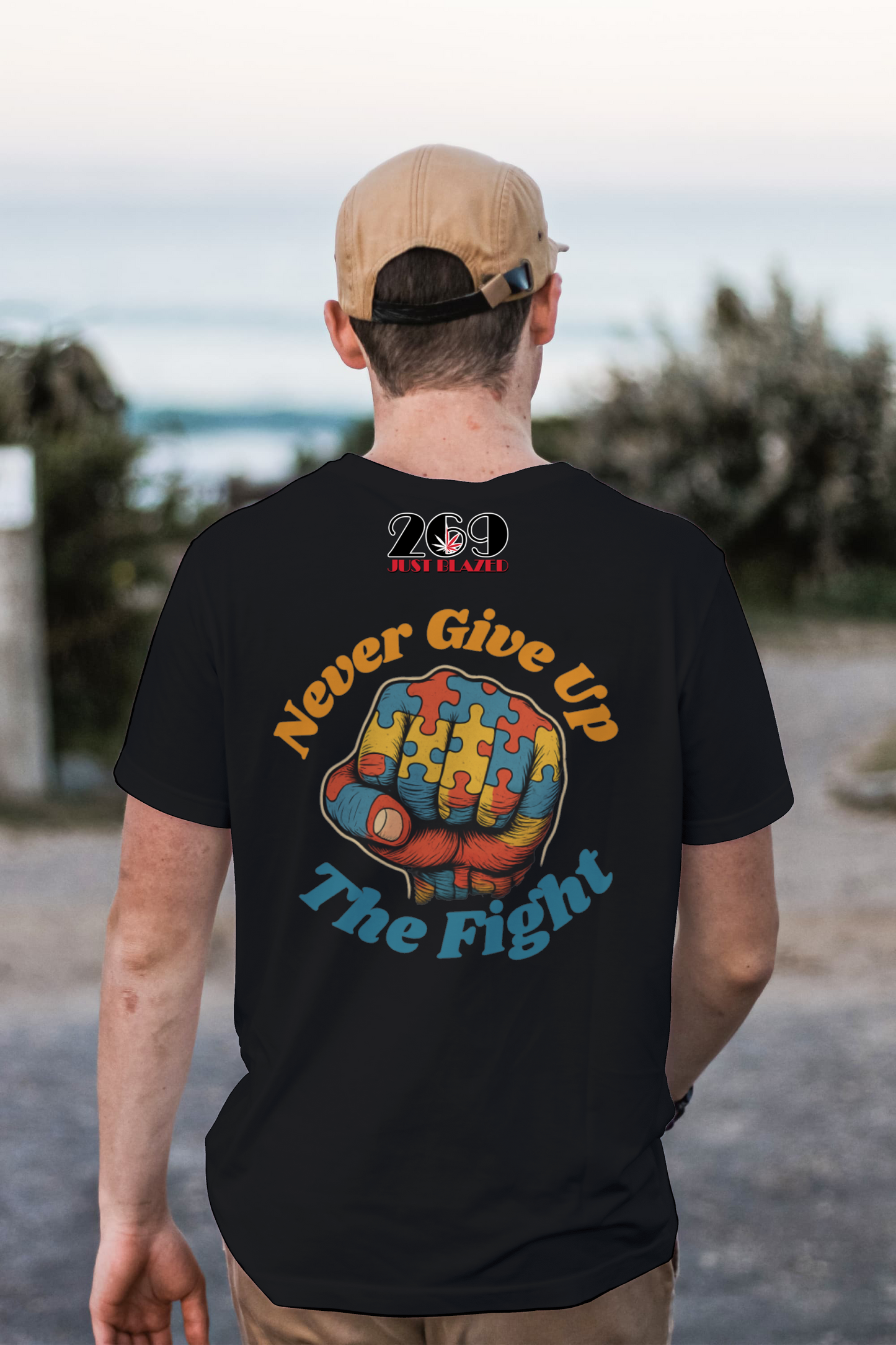 DA420CHEF X Just Blazed Collab Shirt-Never Give UP The FIGHT ππΌ