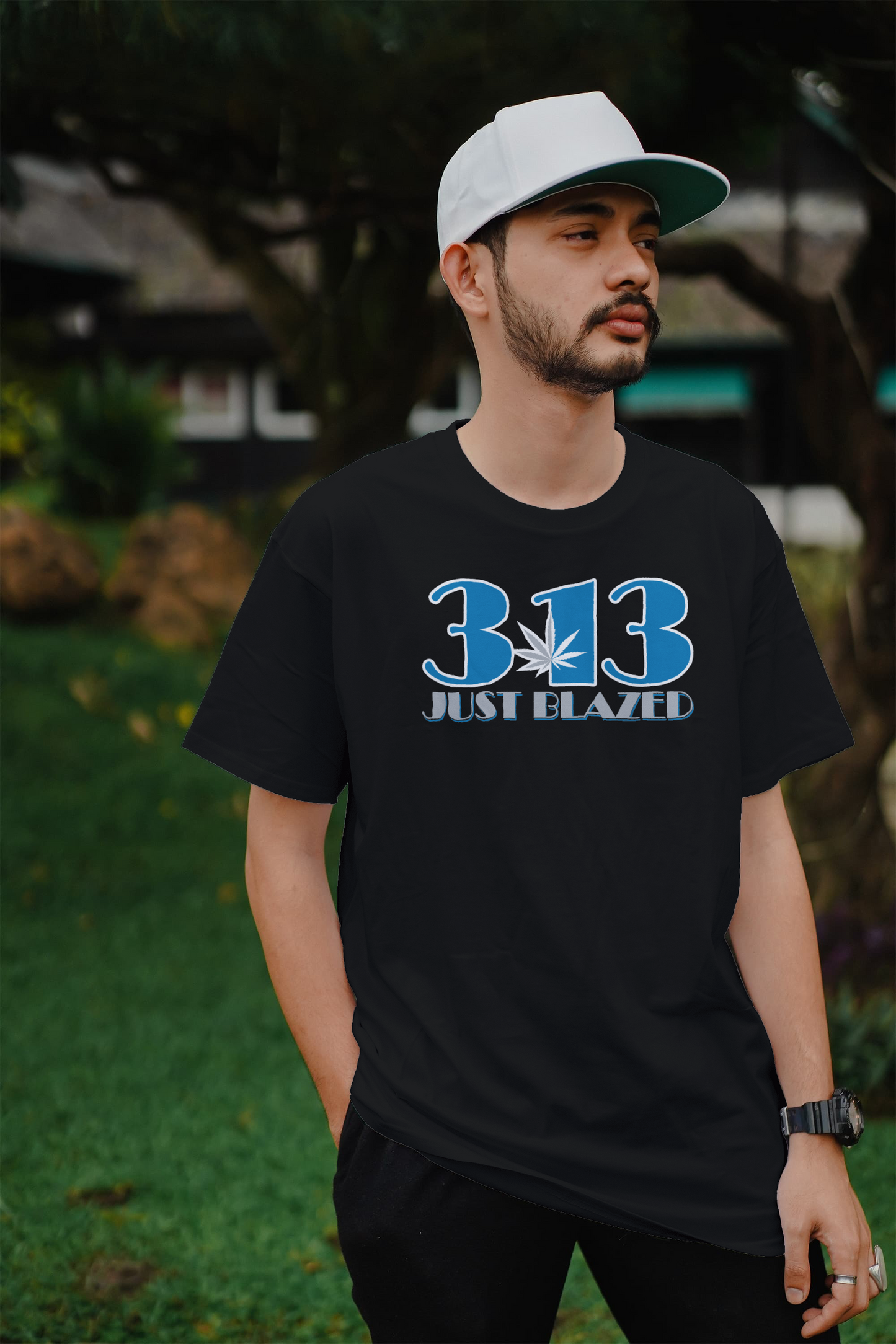 313 Just Blazed Area Code Shirt- Detroit Lions Edition.