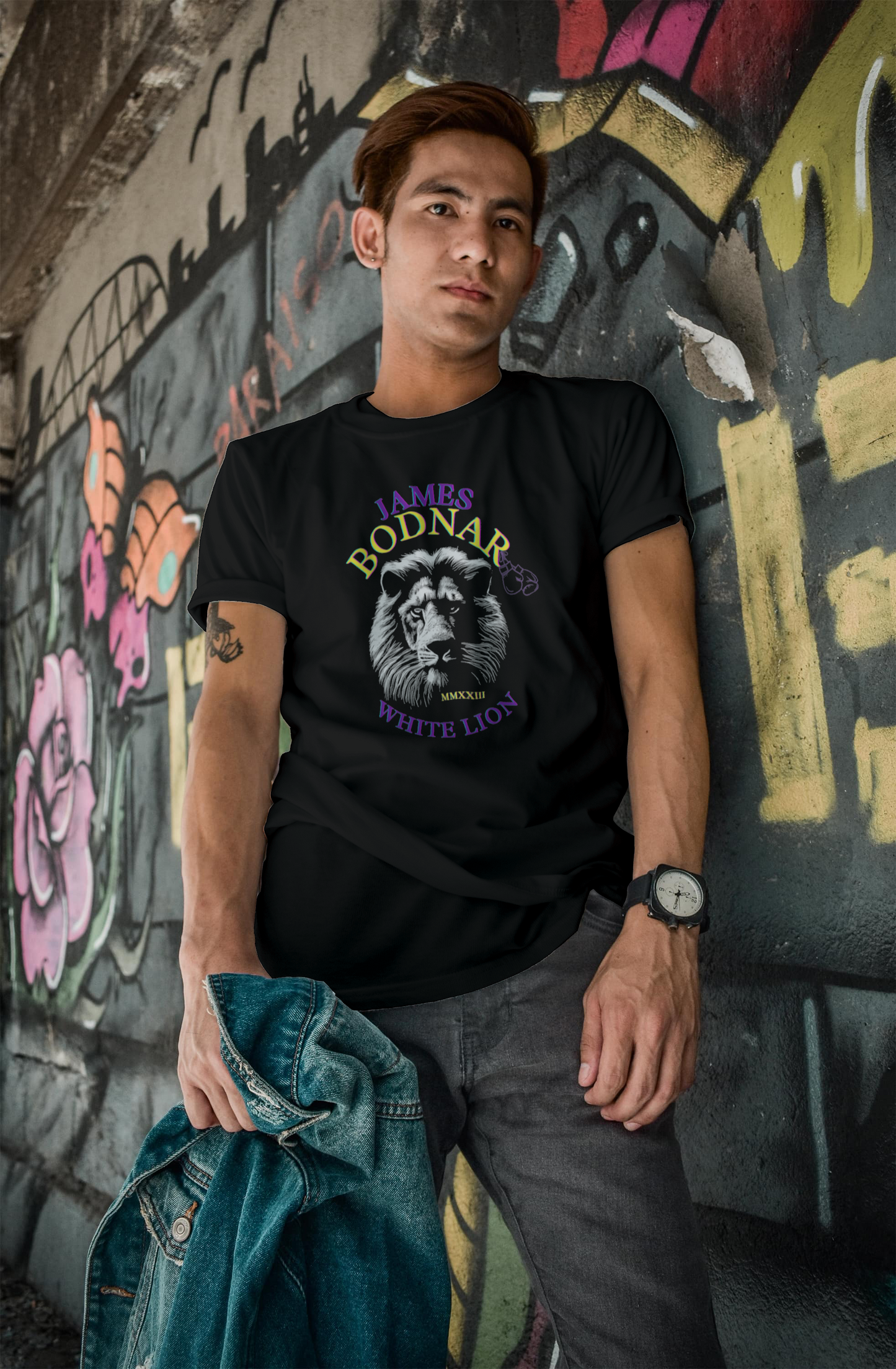 James Bodnar “White Lion” Fight Shirt