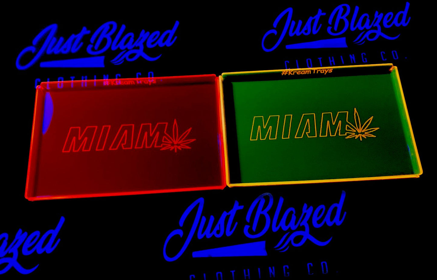 Miami Leaf Custom Acrylic Rolling Tray
