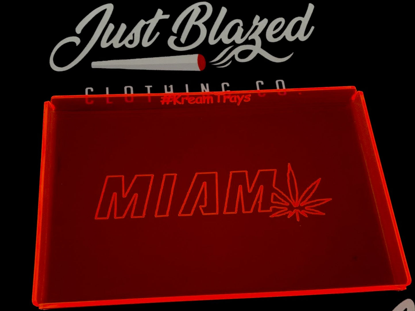 Miami Leaf Custom Acrylic Rolling Tray