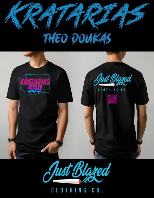 Theo Doukas (Kratarias x 509) Just Blazed Collab Shirt.